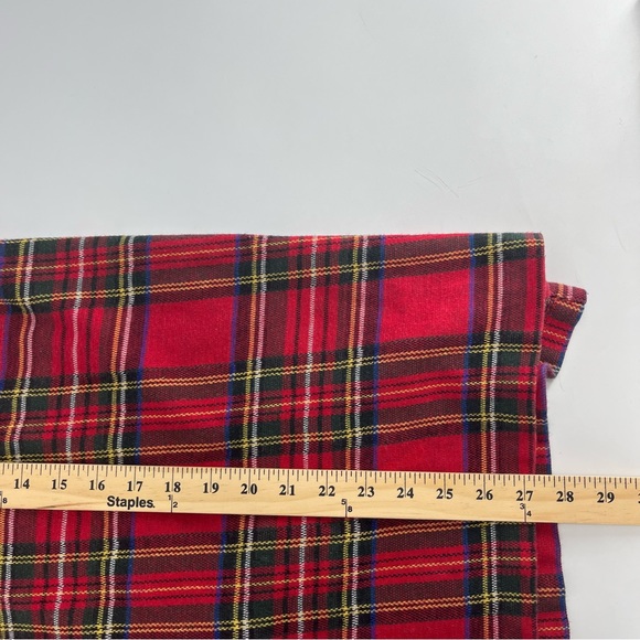 Vintage Polo By Ralph Lauren Shirt Mens Large Red Tartan Plaid Rugby 90s Polo - Picture 4 of 8